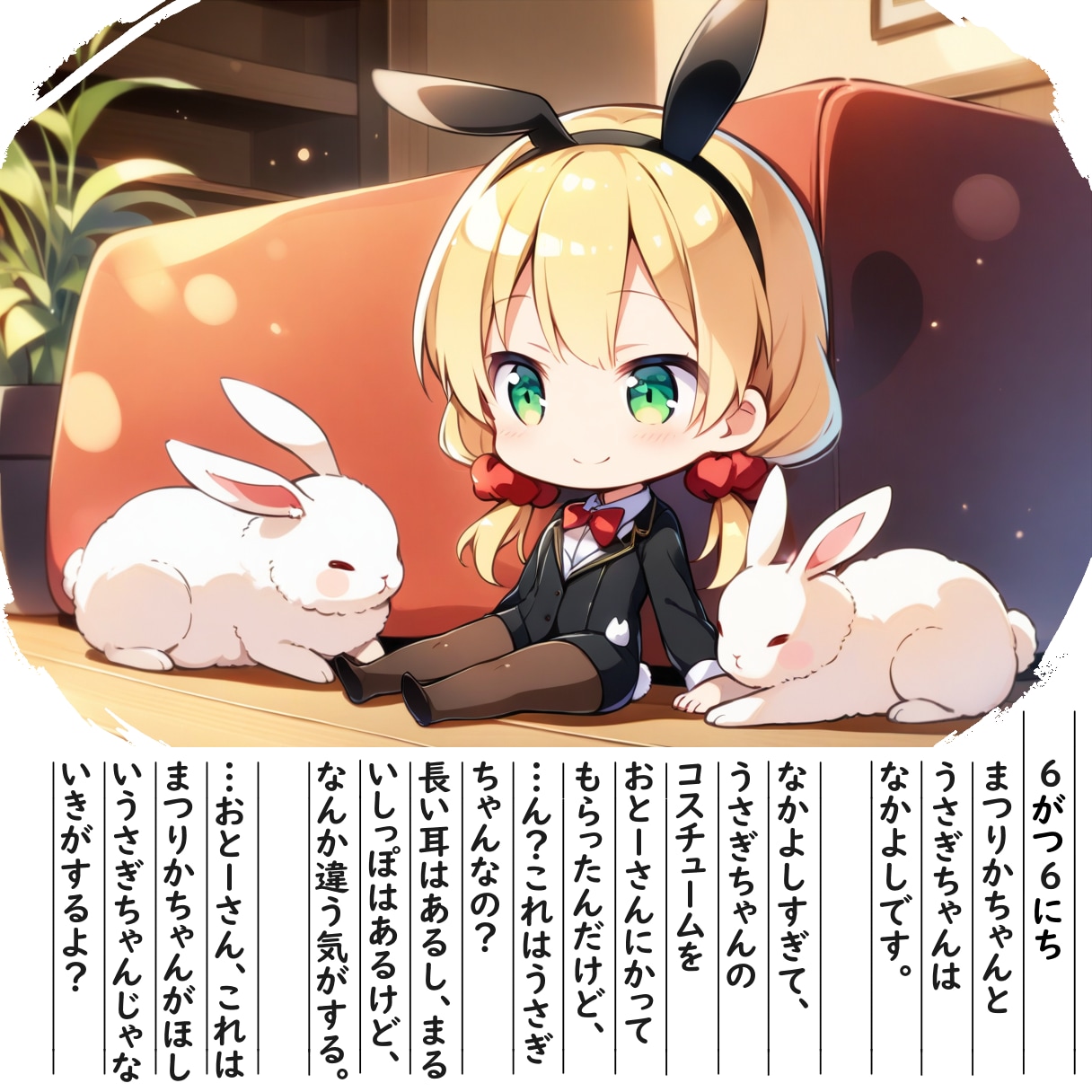 【絵日記】バニーガールなまつりかちゃん