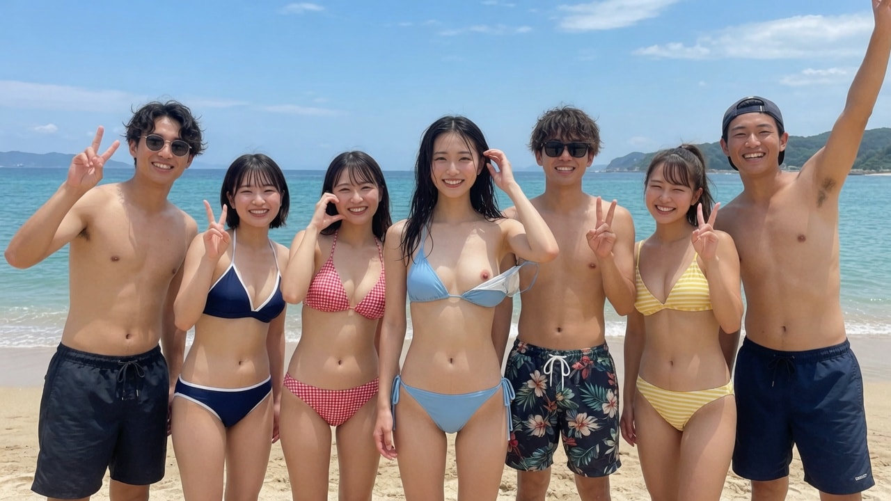 サークル合宿の写真