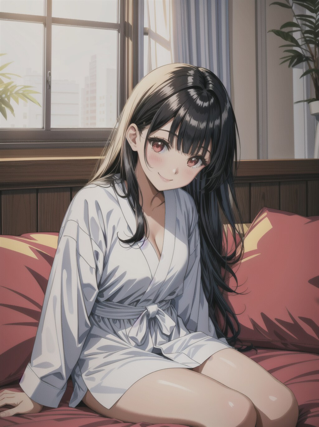 バスローブ　黒髪ver