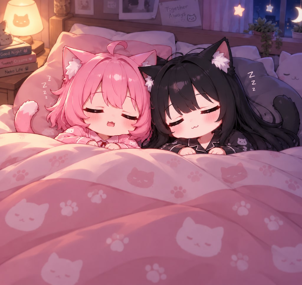 cyan motoさんちのねこちゃんにお泊りに来てもらった