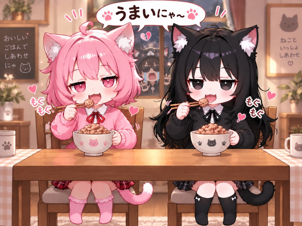 cyan motoさんちのねこちゃんにお泊りに来てもらった