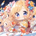 金髪少女のお正月🍊 2枚目