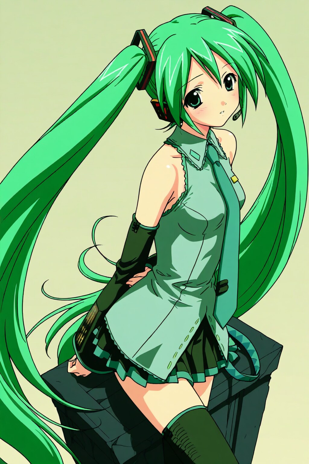 ちょっとレトロなミクさん | の人気AIイラスト・グラビア