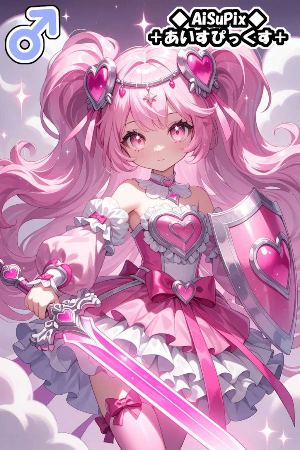 💙AiSuPix／どこかのピンク勇者ちゃん💙