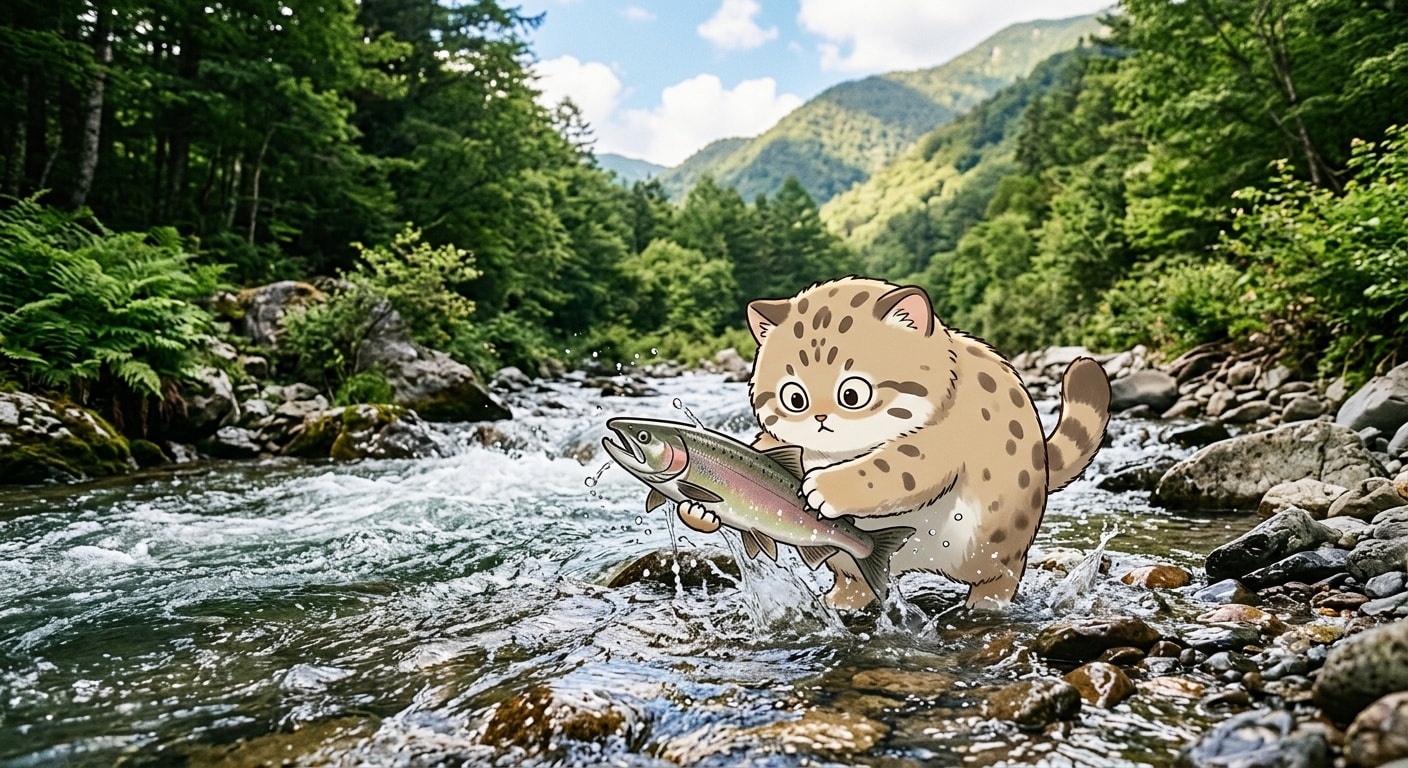 🐟️鮭ゲットだぜ！🐈️