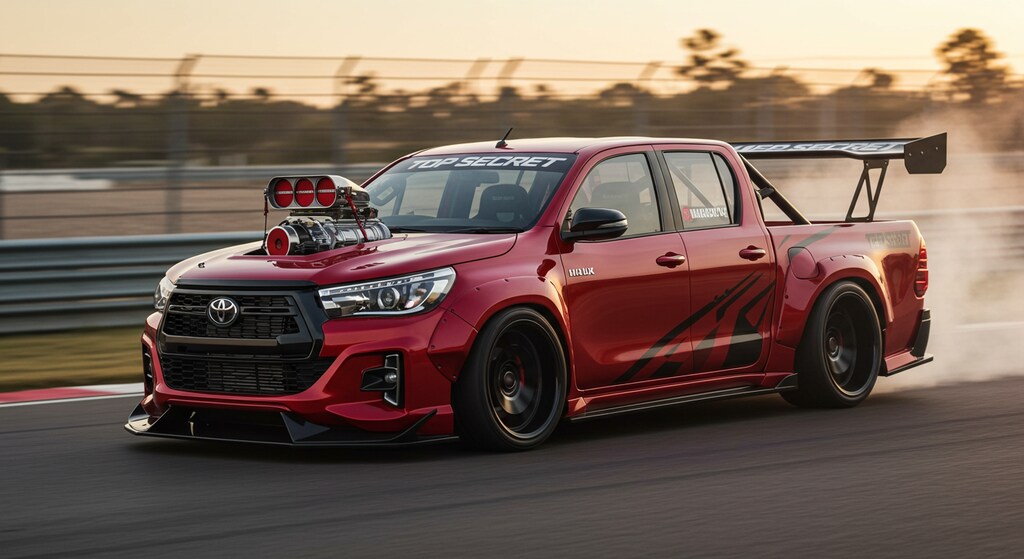 ハイラックストラックダブルキャブレーシングカー