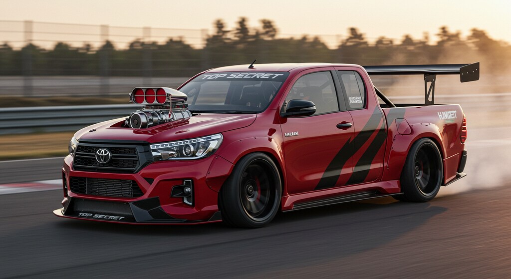 ハイラックストラックダブルキャブレーシングカー