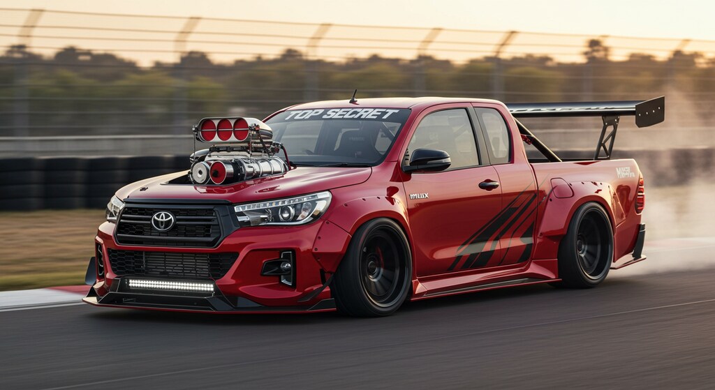 ハイラックストラックダブルキャブレーシングカー