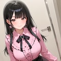 地雷系の黒髪美少女 3枚目