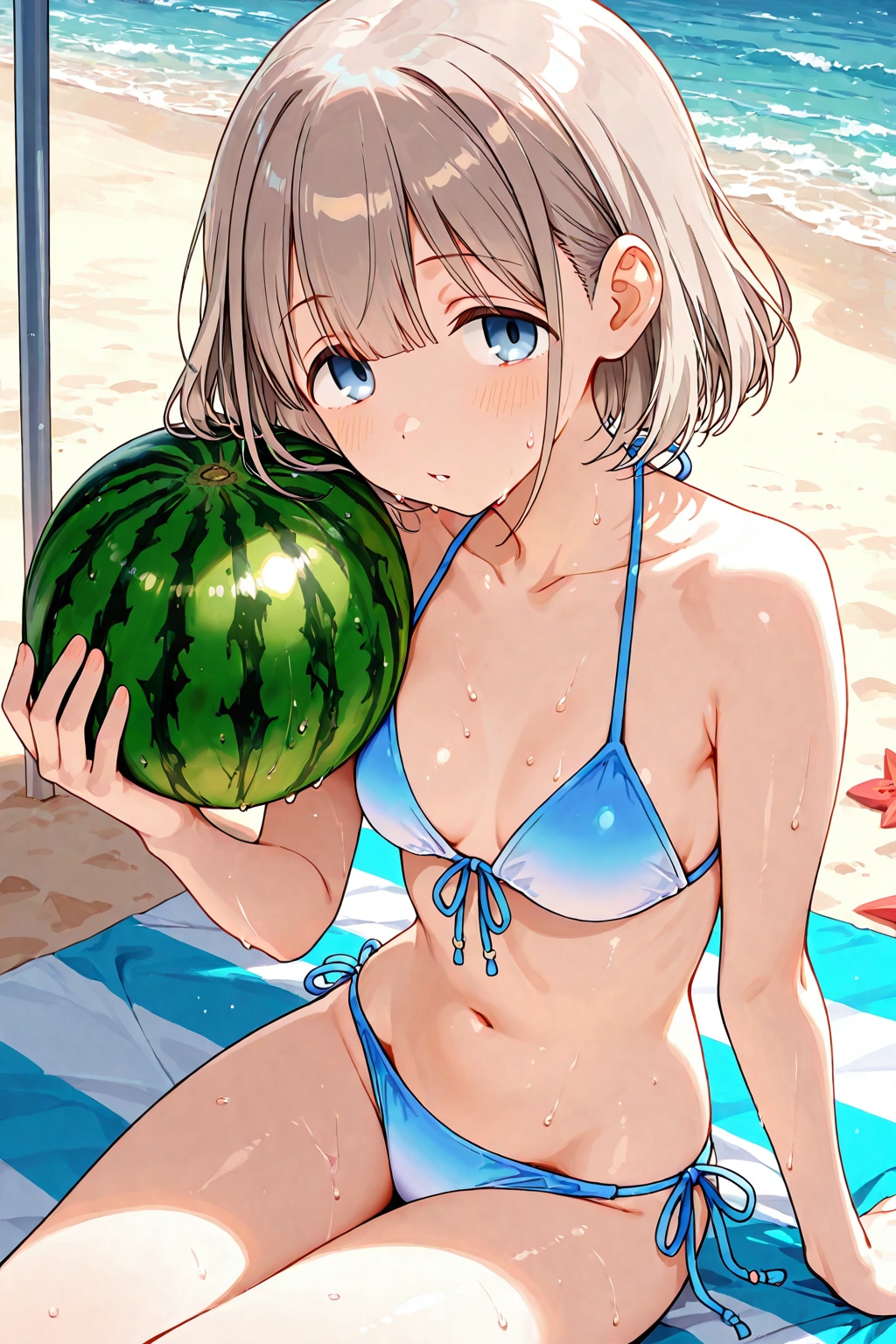 スイカとあさひ