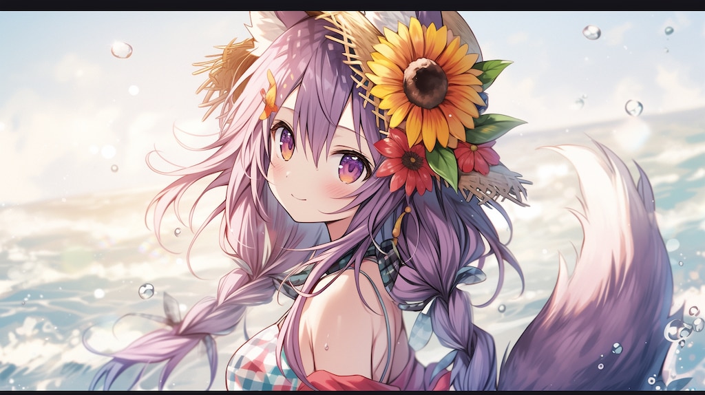 ひまわり狐娘の夏海冒険