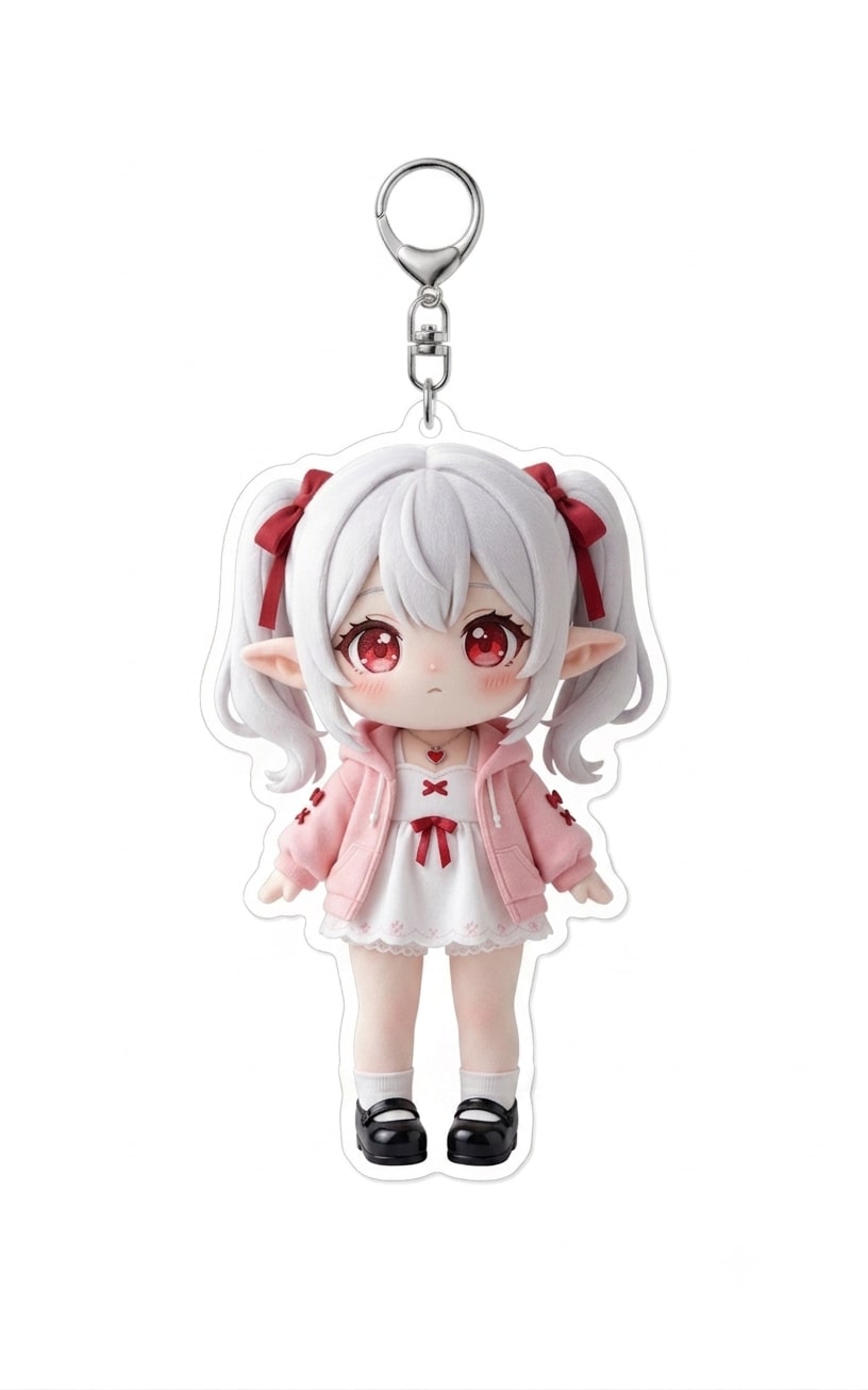 シロネさん キーホルダー立ち姿版