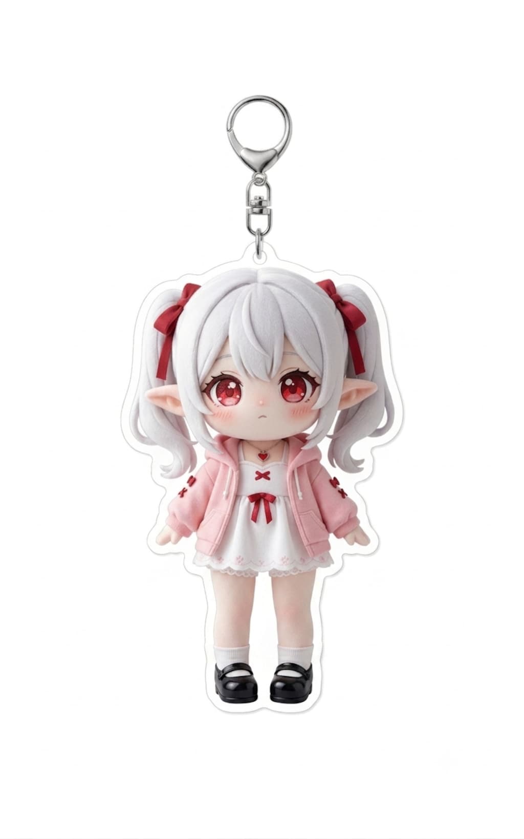 シロネさん キーホルダー立ち姿版