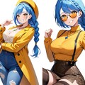 黄良々ちゃんの秋服３枚 2枚目