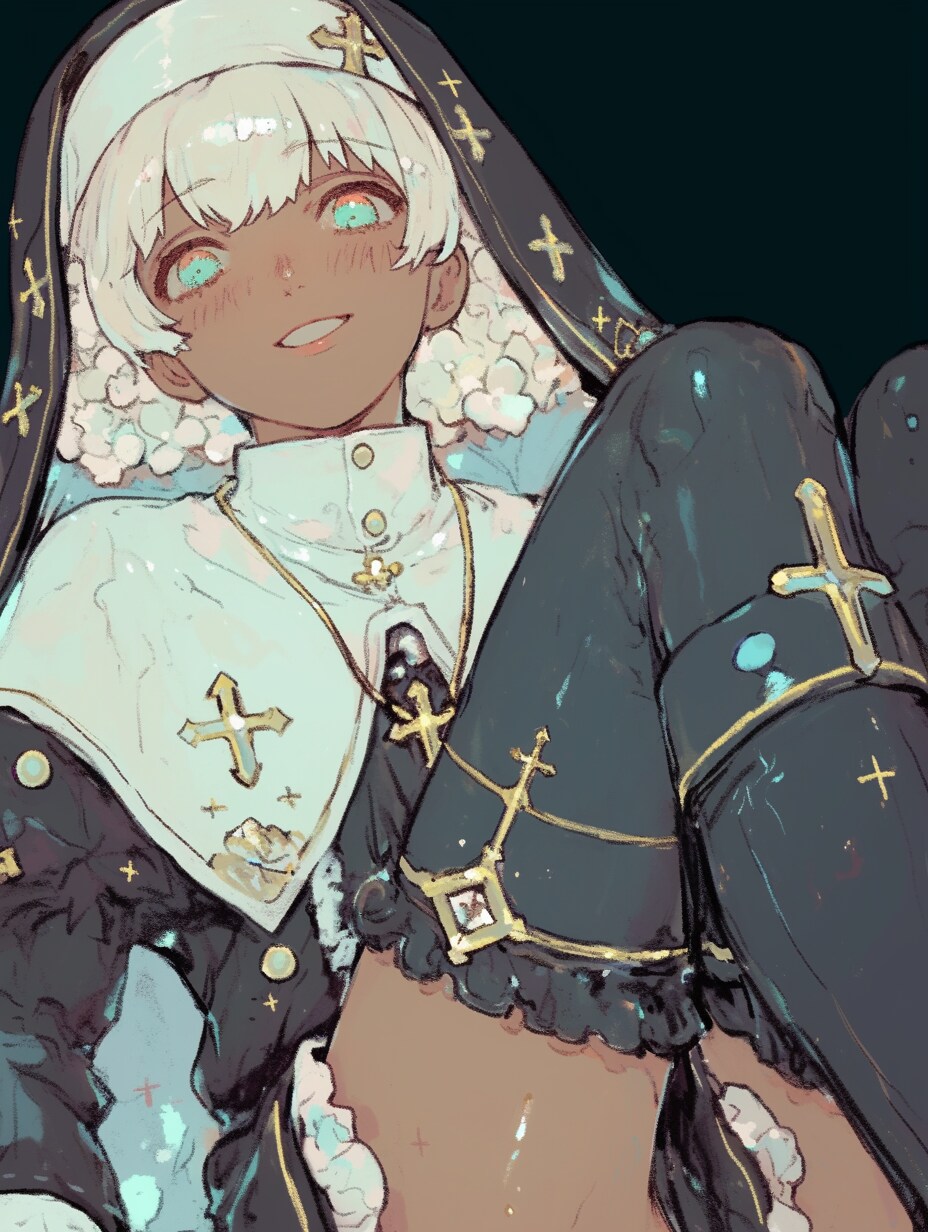 金髪褐色ニーハイシスターちゃん
