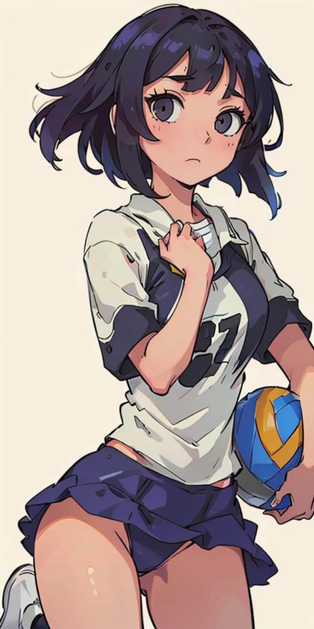 ボブカットJ〇ちゃんバレー部に入部するの巻