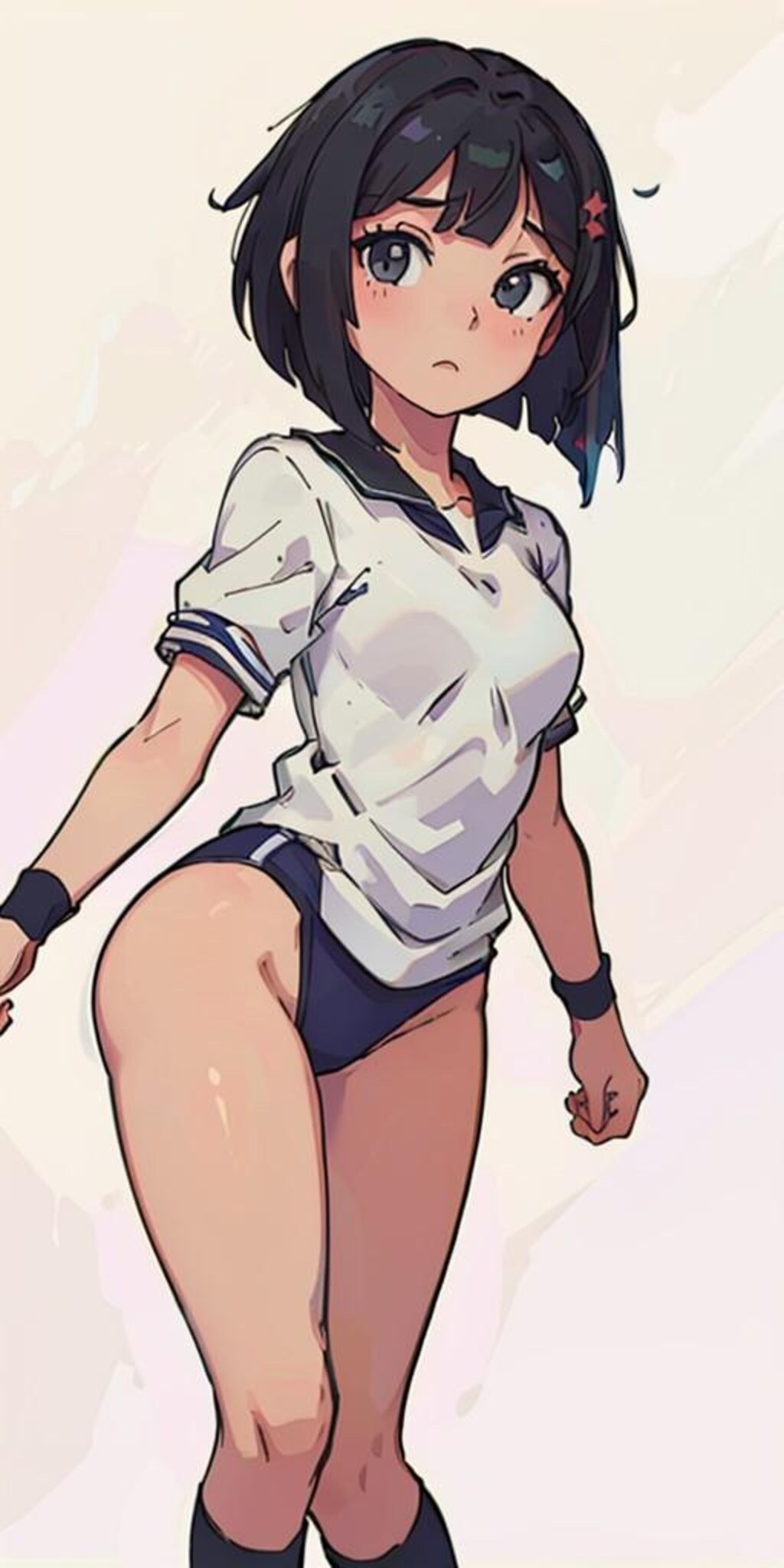 ボブカットJ〇ちゃんバレー部に入部するの巻