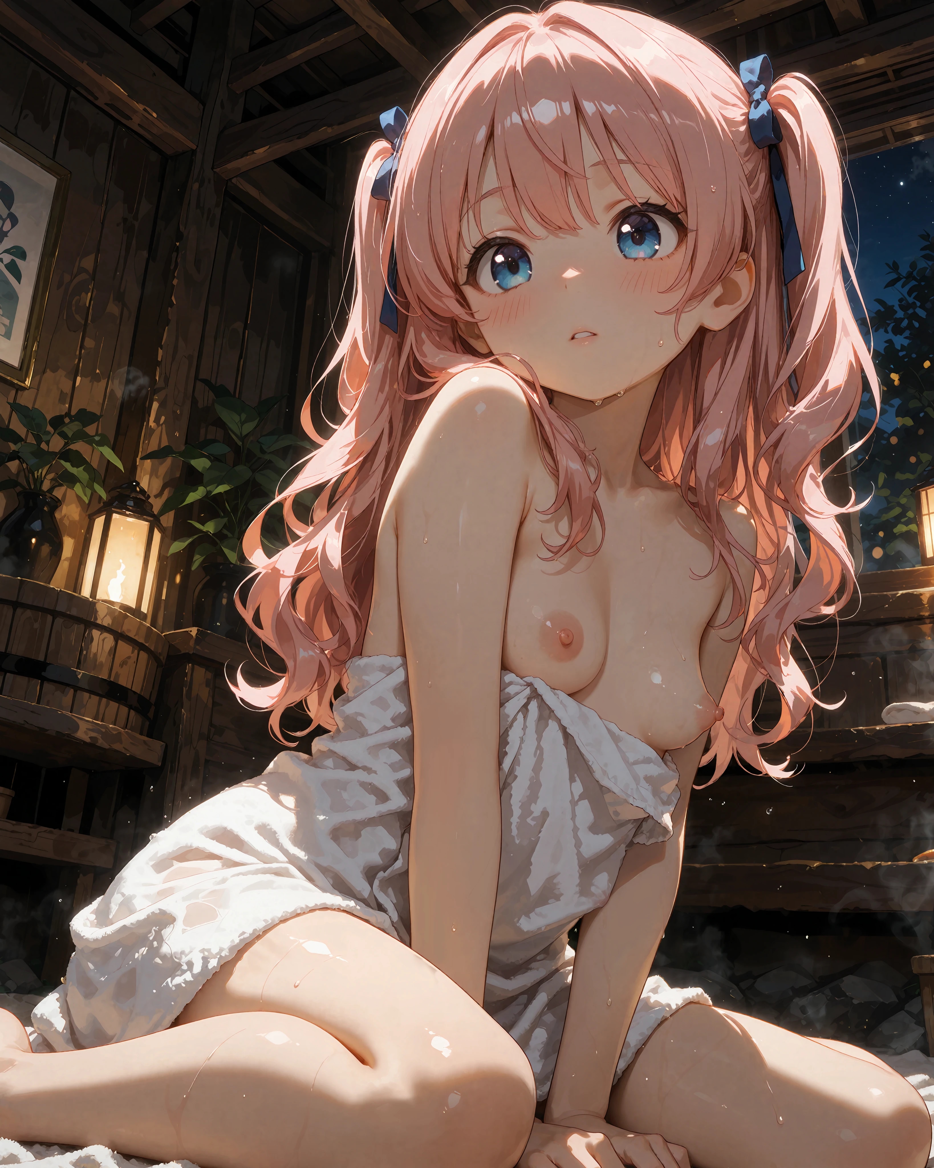 美容ナイトサウナ中のくりすちゃん #2