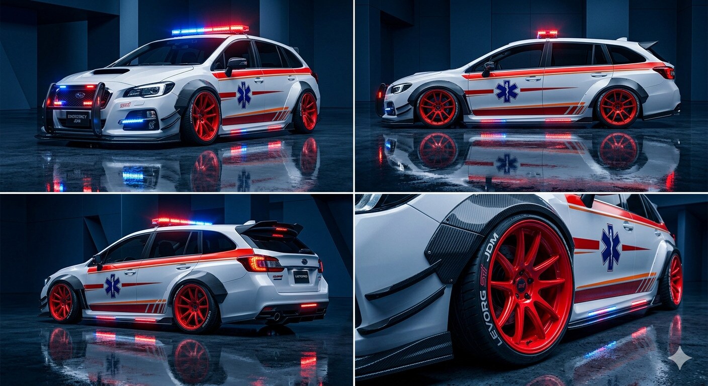 レヴォーグ救急車のドリ車