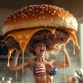 ハンバーガー挙げ 2枚目