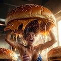 ハンバーガー挙げ 3枚目