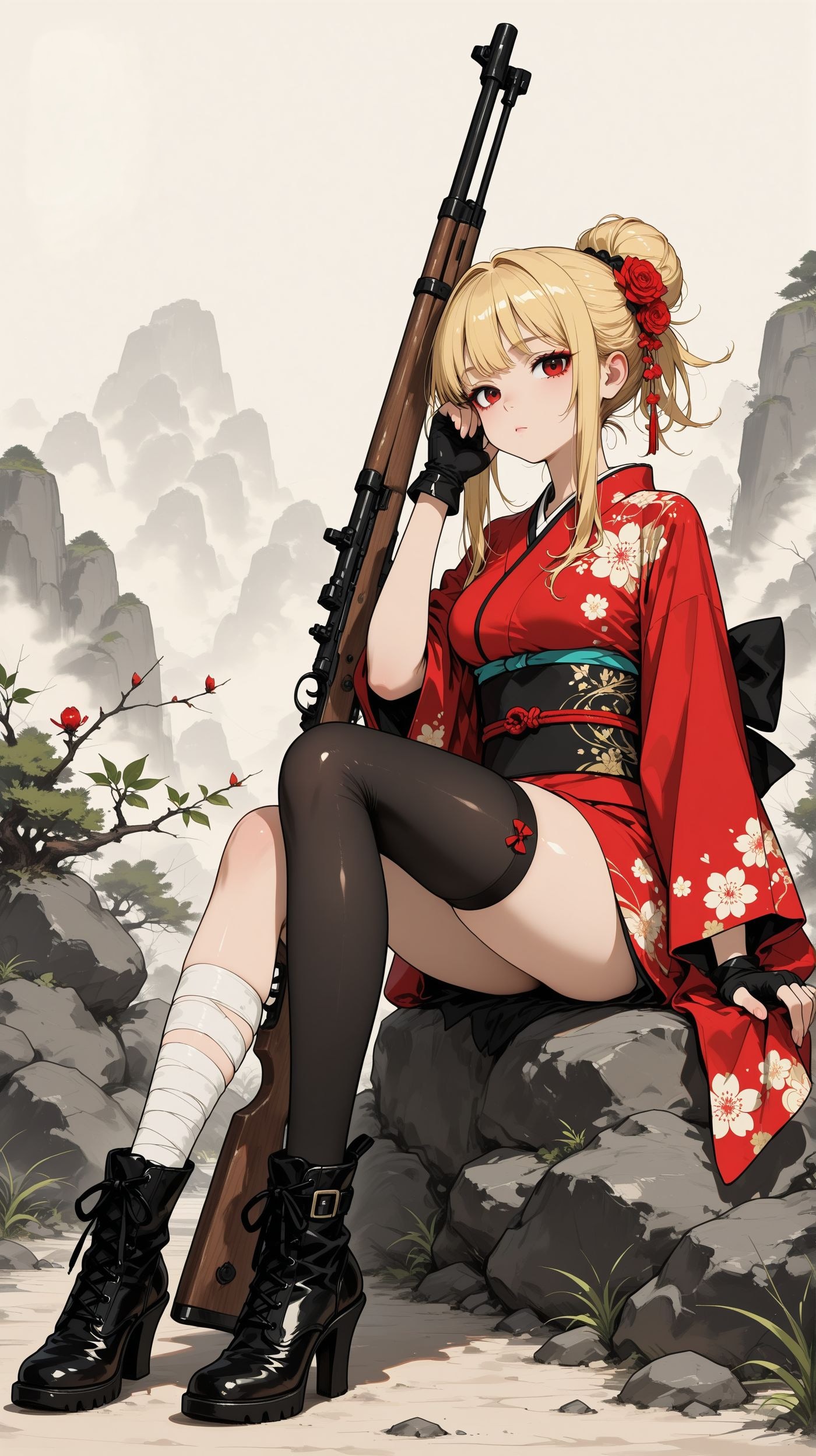 お華-和陰少女- | の人気AIイラスト・グラビア