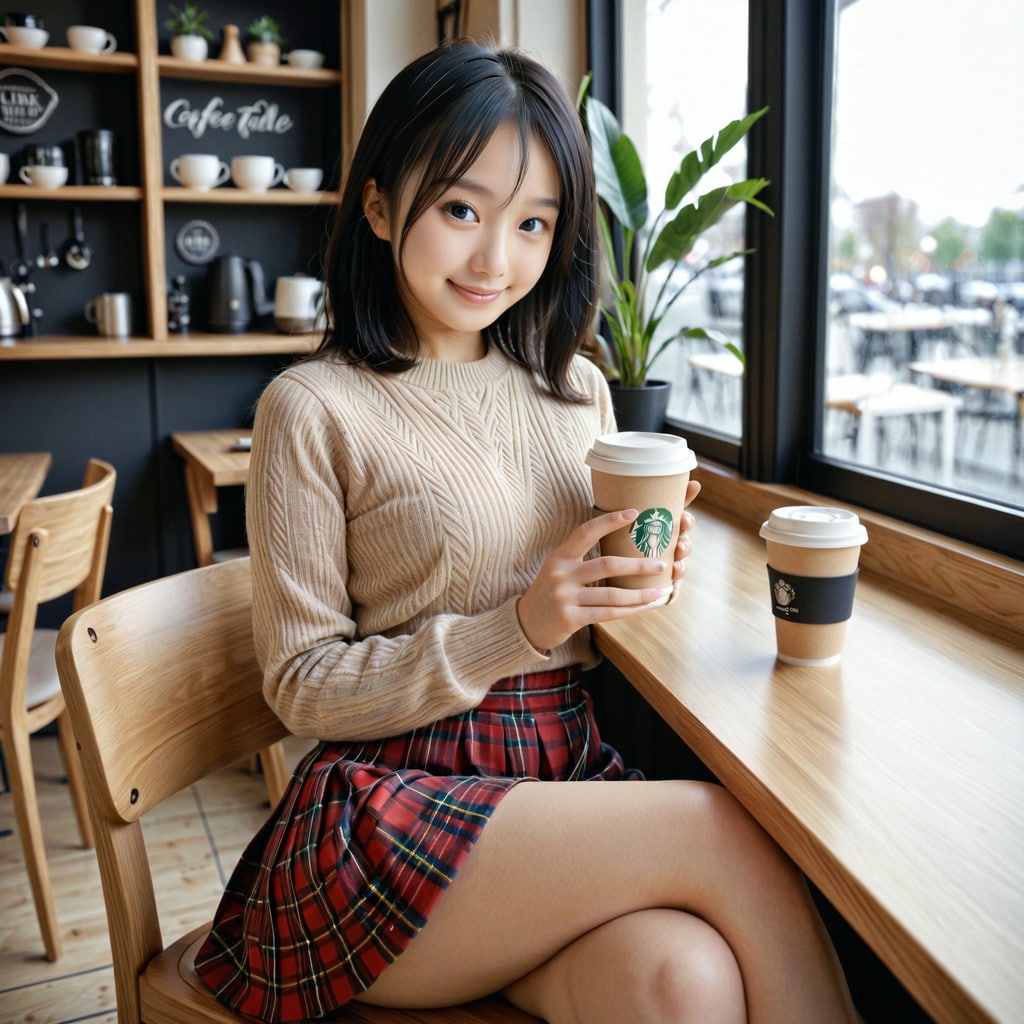 カフェでコーヒータイム