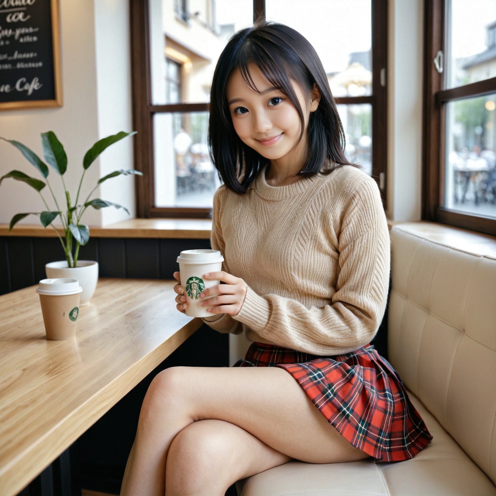 カフェでコーヒータイム