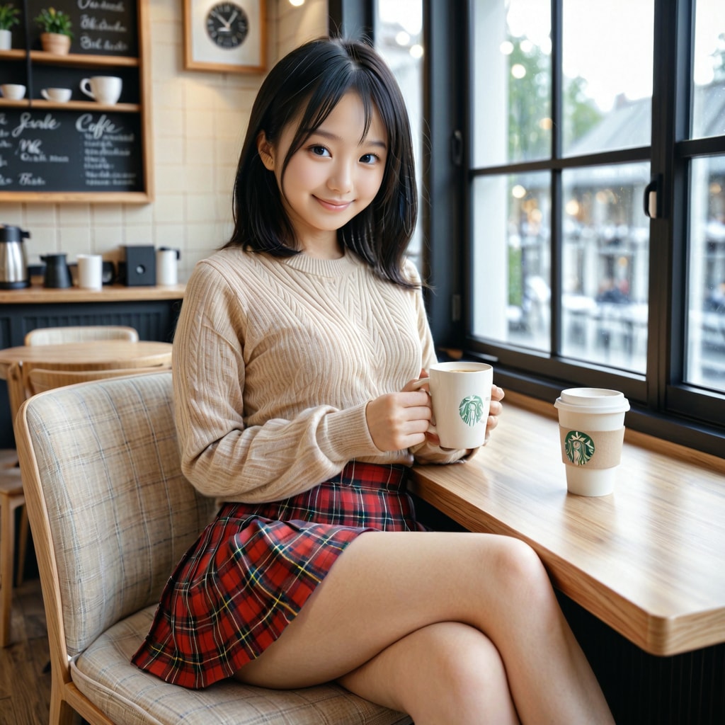 カフェでコーヒータイム