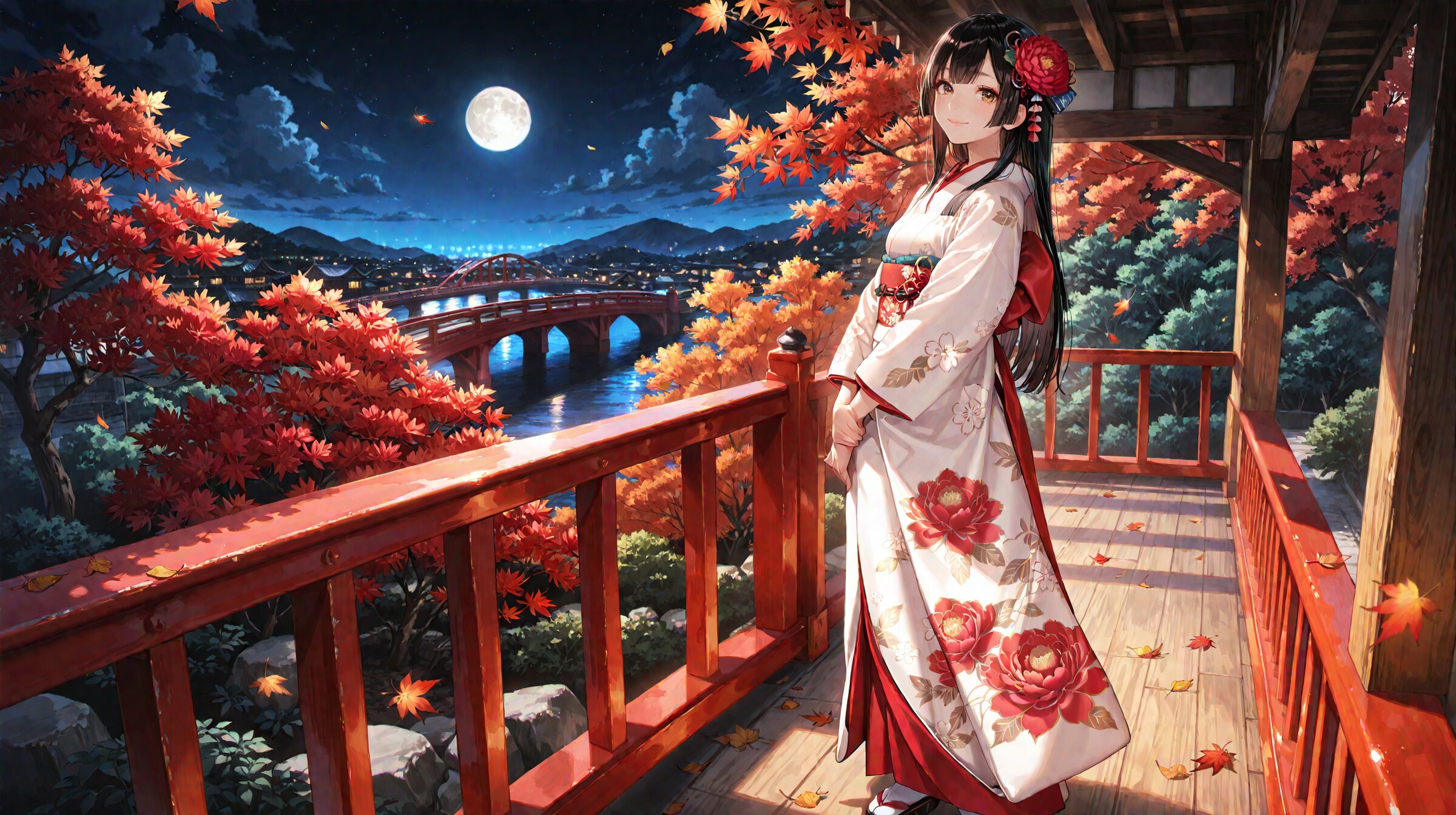 月夜 | の人気AIイラスト・グラビア