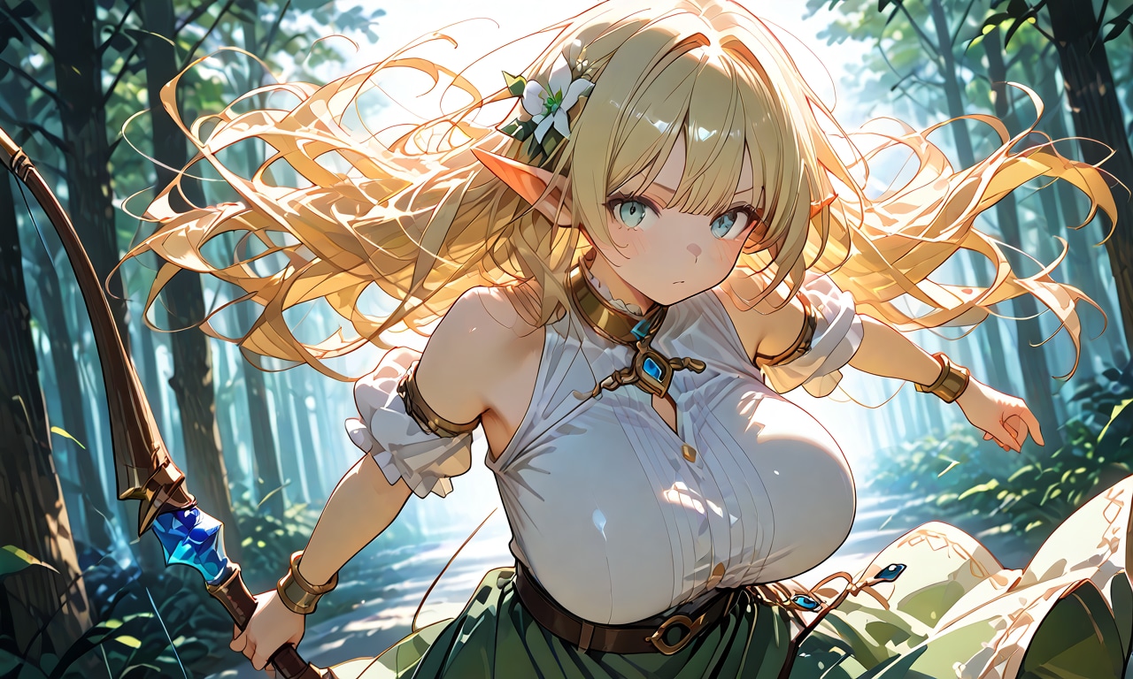 弓兵のエルフ | の人気AIイラスト・グラビア