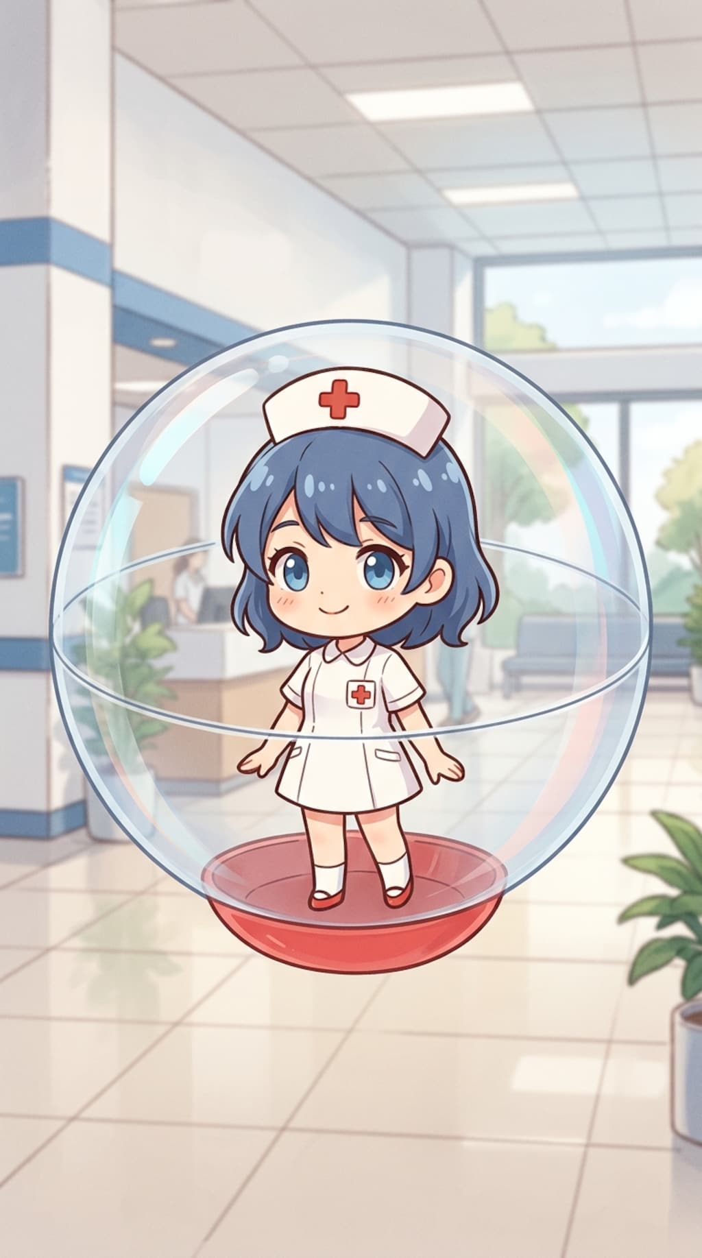 ナース服姿のWAVEちゃんをカプセルに入れたよ