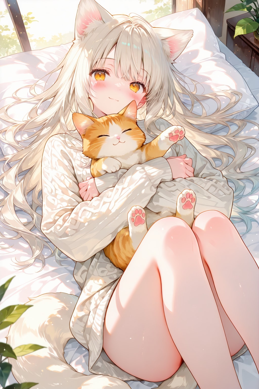 ネコミミサントネコ | の人気AIイラスト・グラビア