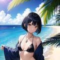 黒髪ビーチ娘ほか 4枚目