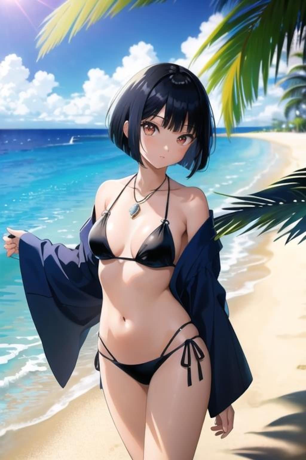 黒髪ビーチ娘ほか