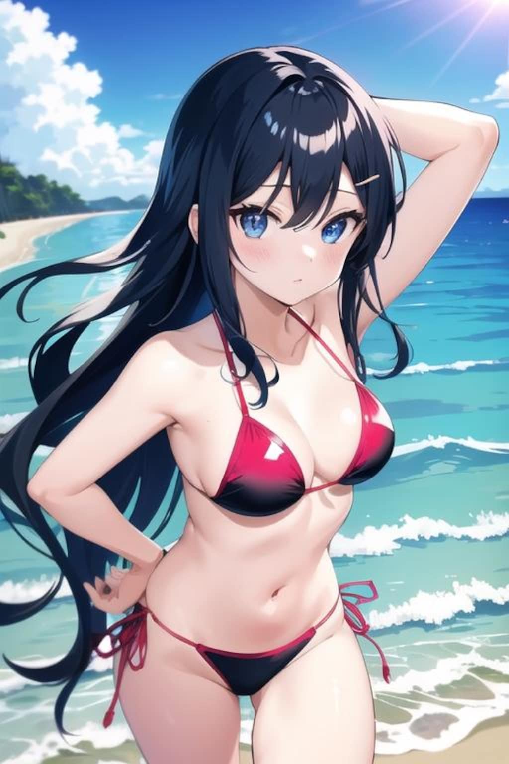 黒髪ビーチ娘ほか