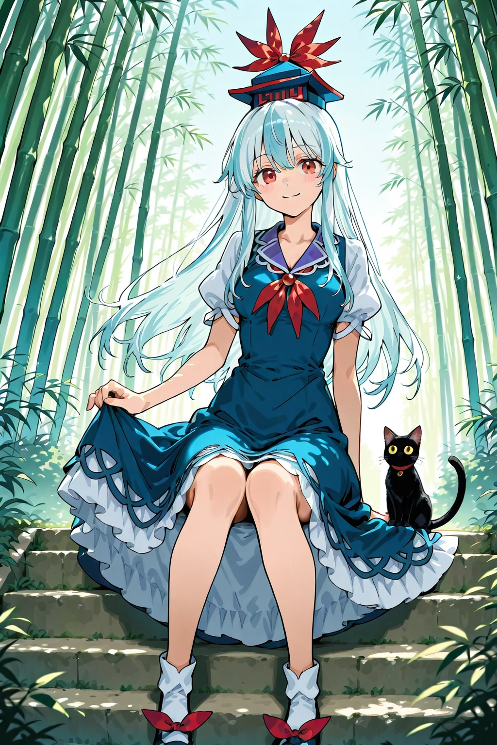 猫と慧音先生