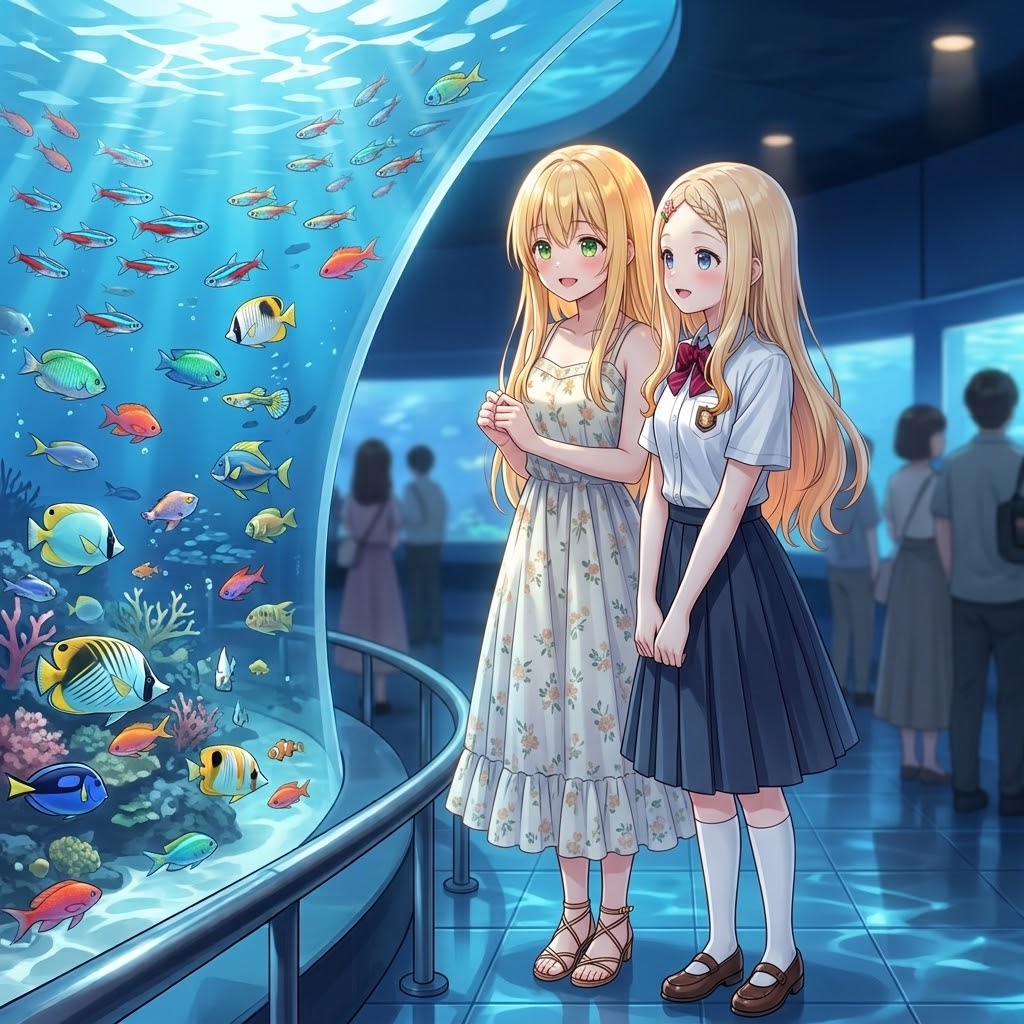 日咲と千咲でお出かけ | の人気AIイラスト・グラビア