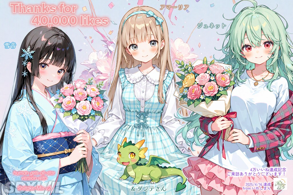 4万いいね達成記念と感謝！ (でやんす)