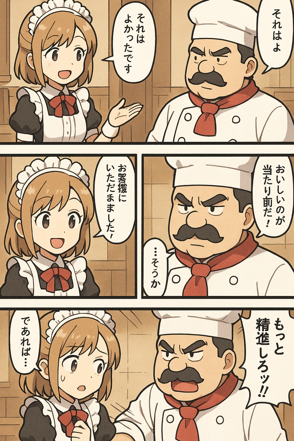 レストランで理不尽漫画