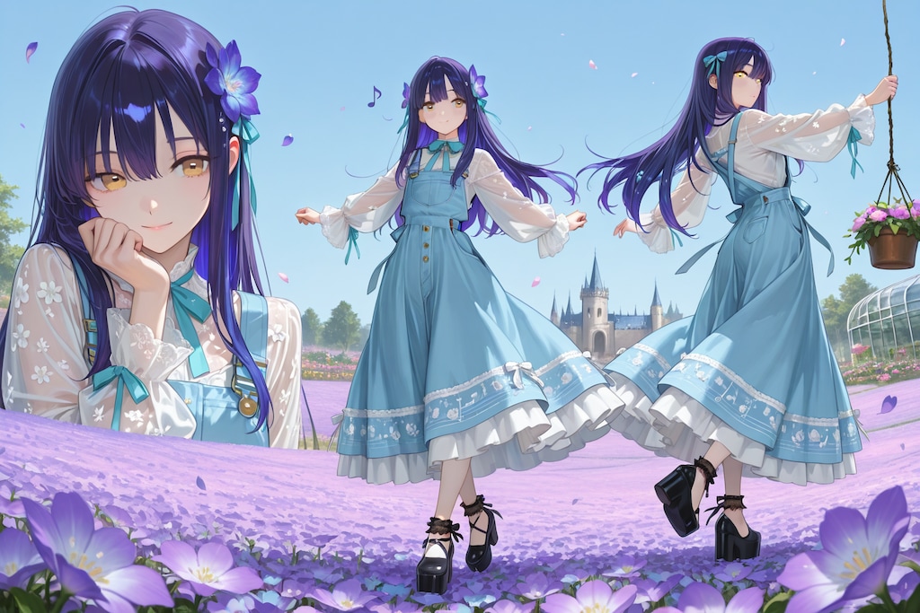 紫音少女の不思議な花庭