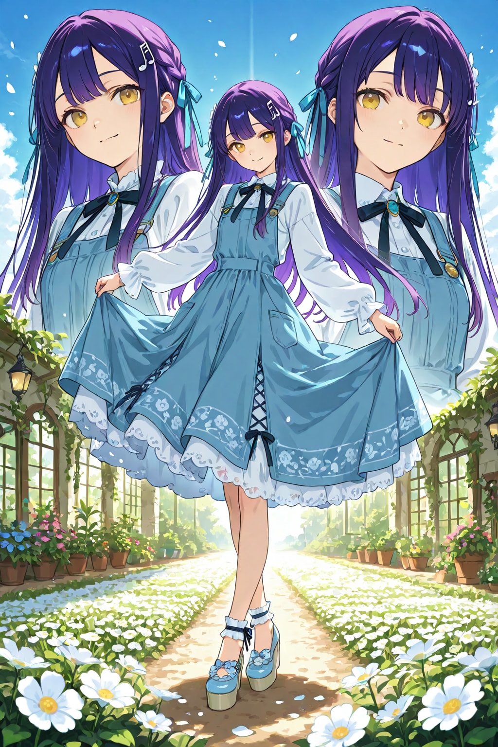 紫音少女の不思議な花庭