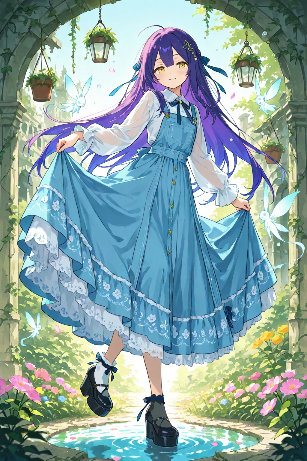 紫音少女の不思議な花庭