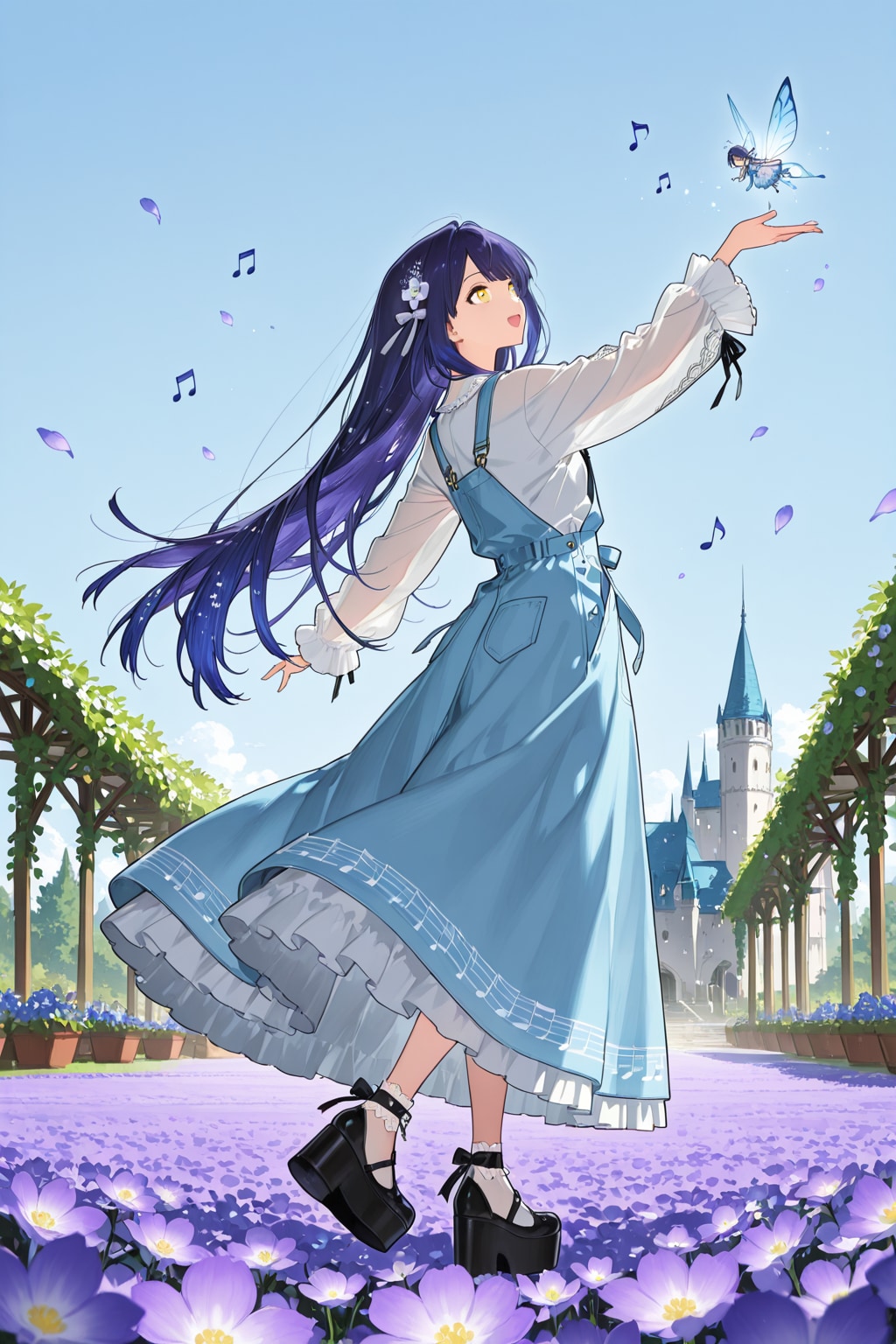 紫音少女の不思議な花庭