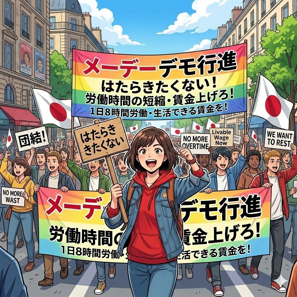 メーデー🎌デモ行進