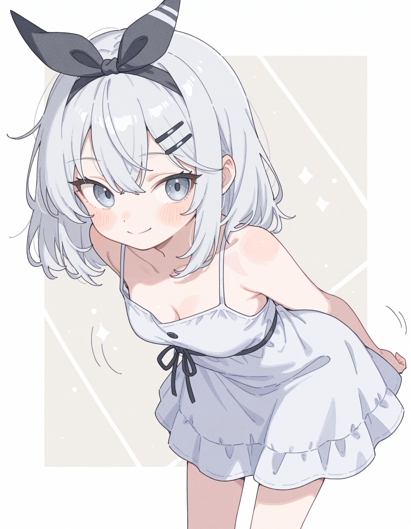 メガネを外したつり目少女
