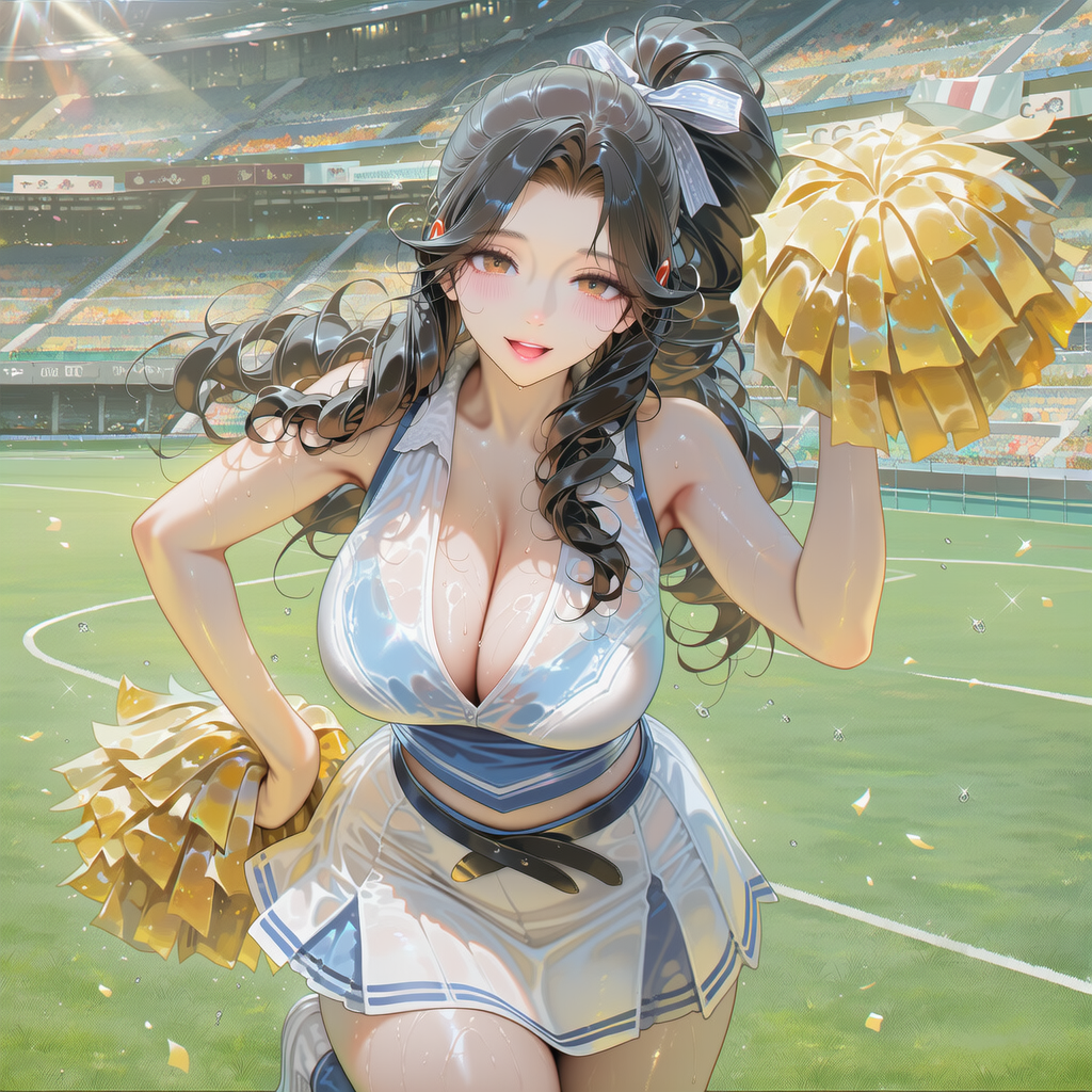 のぞみさん、チアリーダー