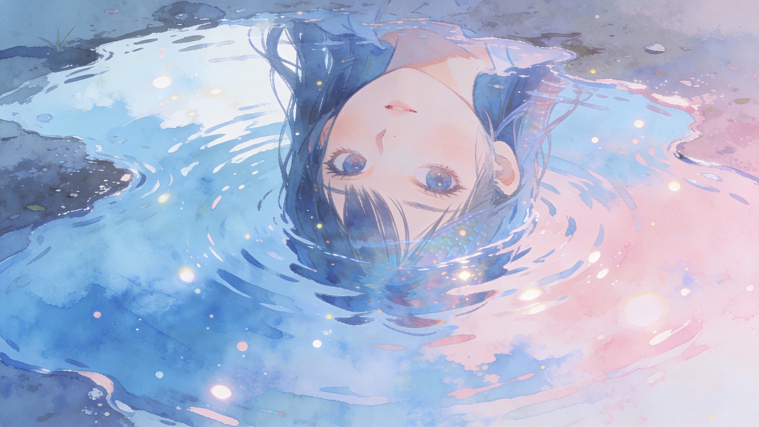 水たまりと少女30 | の人気AIイラスト・グラビア