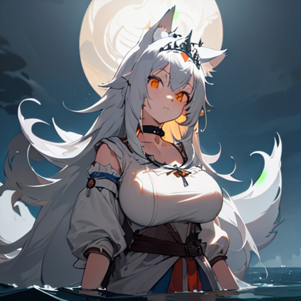 たたずむオオカミさん