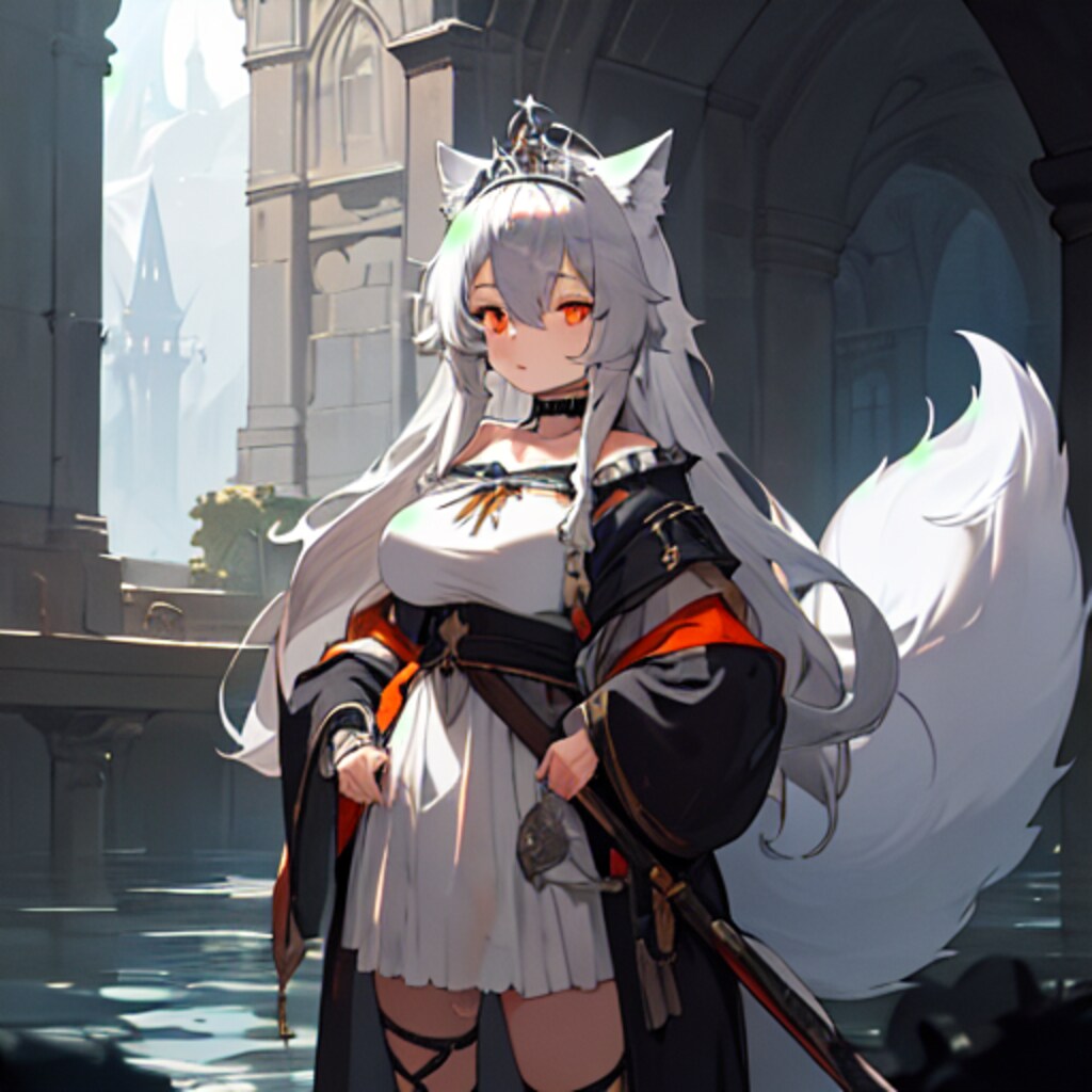 たたずむオオカミさん